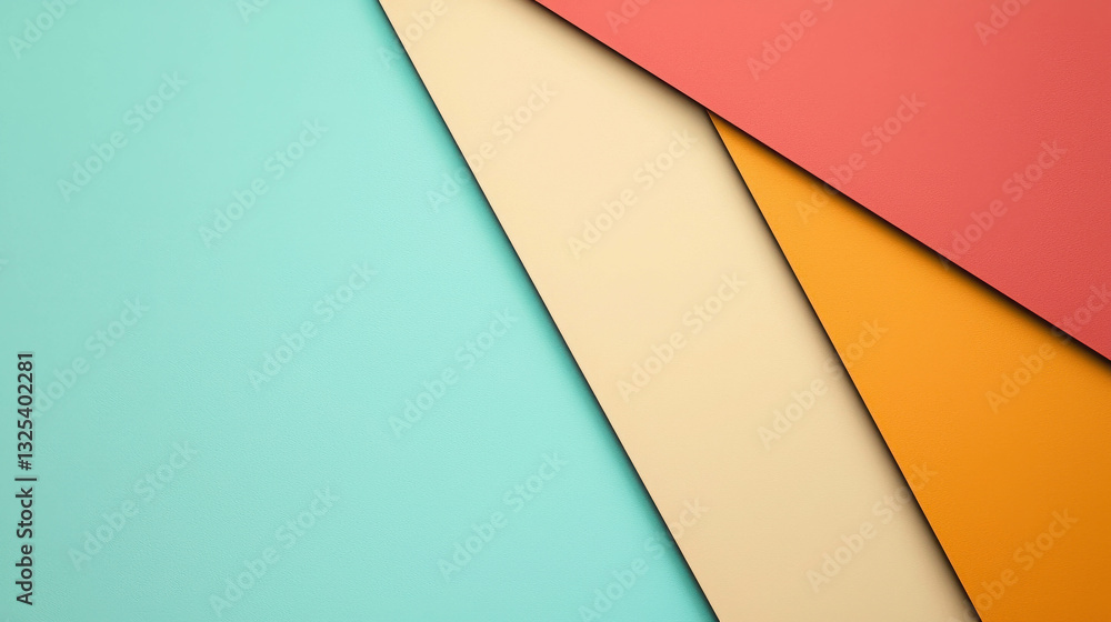 Aufkleber minimalist abstract background with linear patterns in soft color palette
