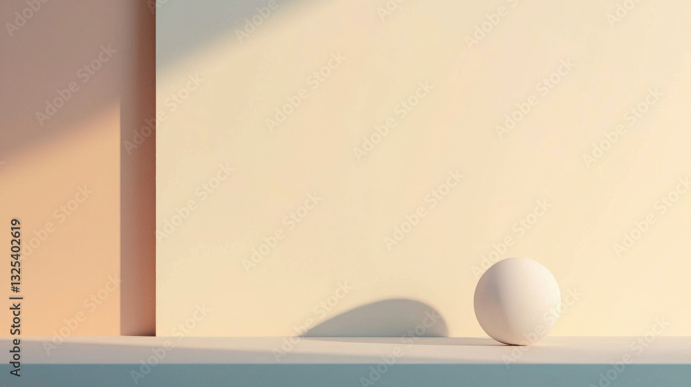 Poster minimalist background with soft pastel tones and clean design elements for artistic use
