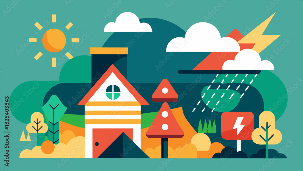 Aufkleber when a severe weather event is detected an alert is sent to all farmers in the surrounding area allo