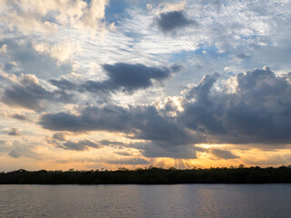 Sunset at John D MacArthur State Park, Florida