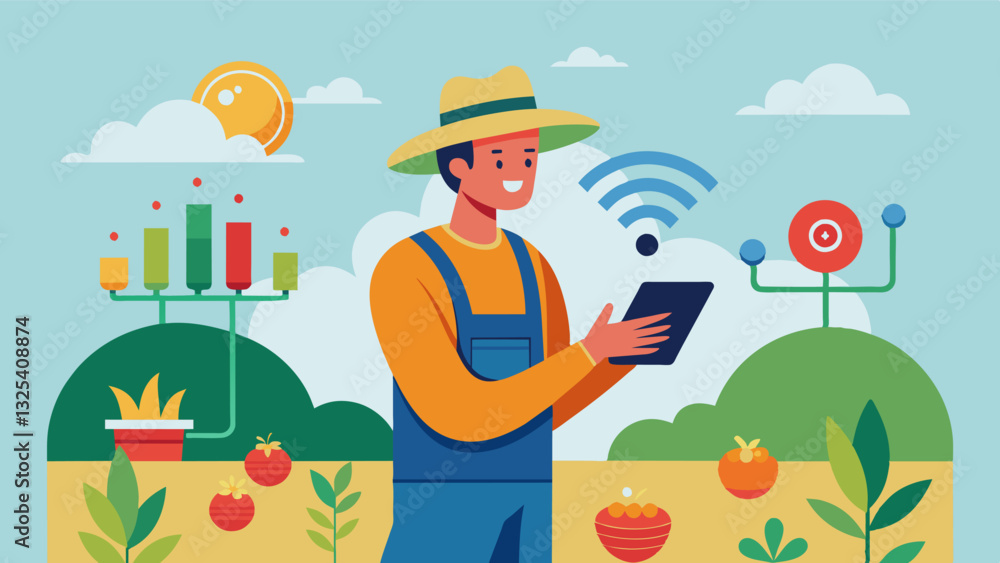 Aufkleber through the use of ai farmers are able to remotely monitor their crops and receive realtime alerts a