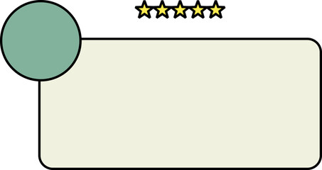 estimonial Box Design Element Set