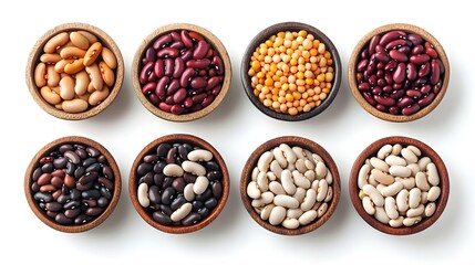 Obraz premium Kidney beans collection different types