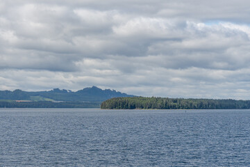 strait between islands north of Vancouver island the coast of the island view from Malcolm island