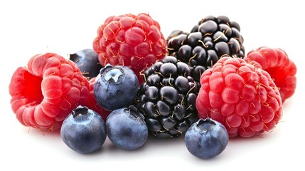wild berries mix raspberry blueberries