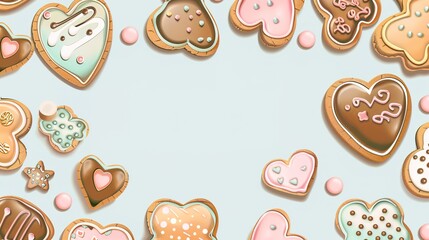 The Biscuit Background of Children's Day: The Crispy and Sweet Paving of a Magical Journey of Childlike Innocence