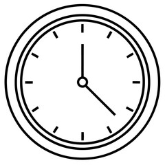 vector illustration of a clock icon