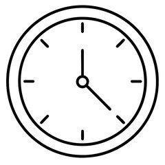 vector illustration of a clock icon