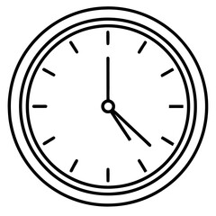 vector illustration of a clock icon