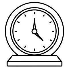 vector illustration of a clock icon