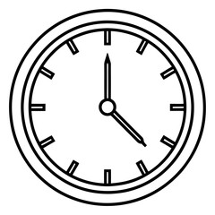 vector illustration of a clock icon