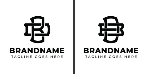 Obraz premium Letters BD and DB Monogram Logo, suitable for business with DB or BD initials