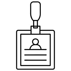 vector illustration of a blank id card