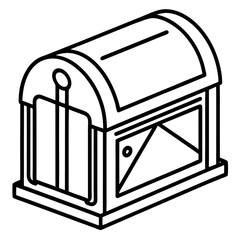 vector illustration of a mailbox