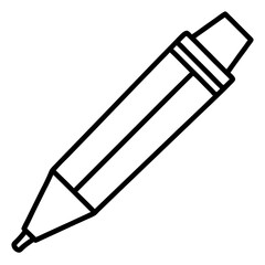 vector illustration of a drawing of a pencil