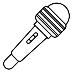 vector illustration of a microphone