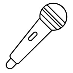 vector illustration of a microphone
