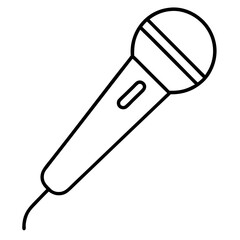 vector illustration of a microphone