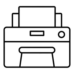 vector illustration of a printer