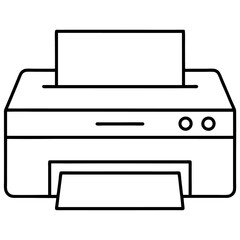 vector illustration of a printer