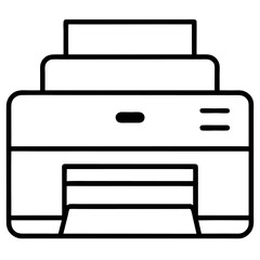 vector illustration of a printer