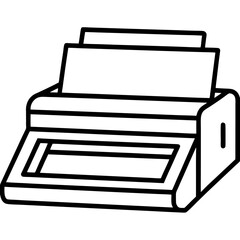 vector illustration of a printer