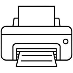 vector illustration of a printer