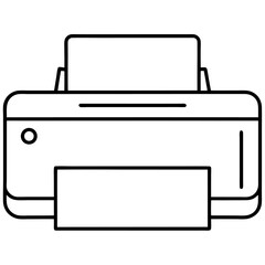 vector illustration of a printer