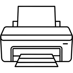 vector illustration of a printer