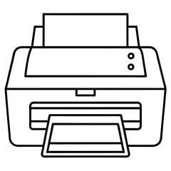 vector illustration of a printer