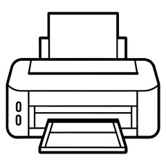 vector illustration of a printer