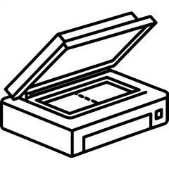 vector illustration of a printer