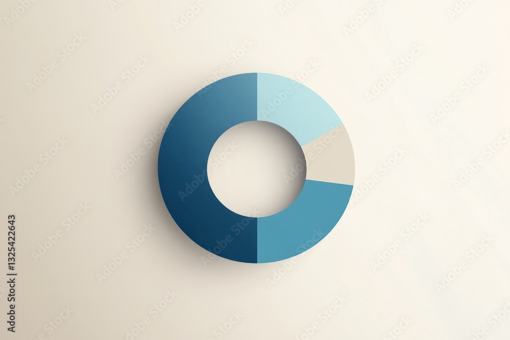 Poster abstract colorful circle design with gradient shades for modern graphics and presentations