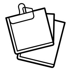 vector illustration of a clipboard 