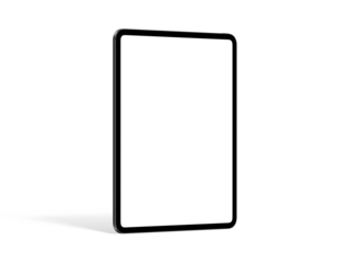 High Quality Tablet Mockup Template in Space Black Color