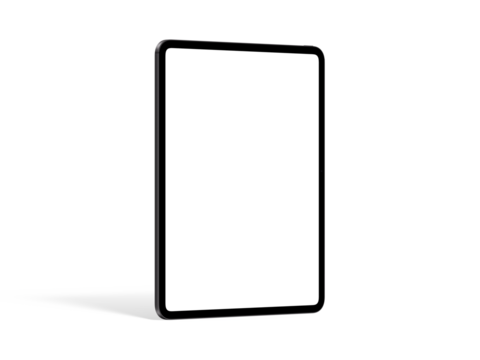 High Quality Tablet Mockup Template in Space Black Color