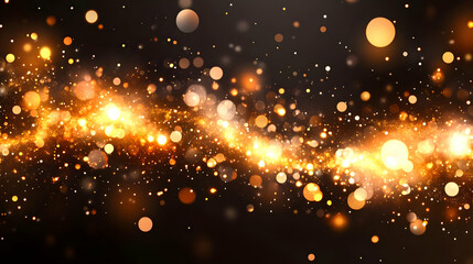 Fototapeta premium Golden Sparkles Abstract Background