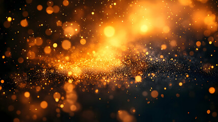 Obraz premium Golden Glitter Abstract Background