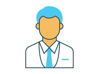 Manager icon. Profession vector icon concept. Simple vector line icon.