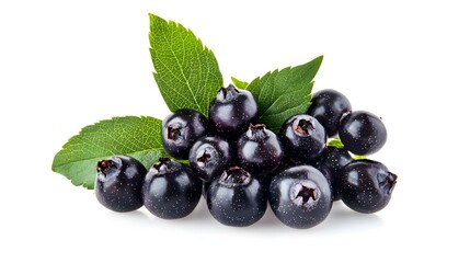 Aronia melanocarpa black chokeberry isolated