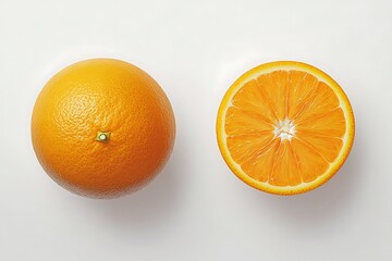 Fototapeta premium orange on a white background