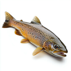 Obraz premium Freshwater Trout: Healthy, Edible Seafood Protein for Anglers & Cuisine Enthusiasts