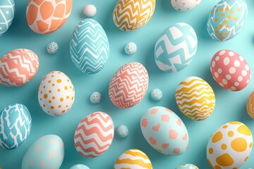 A Kaleidoscope of Easter: A Vivid Collection of Patterned Eggs