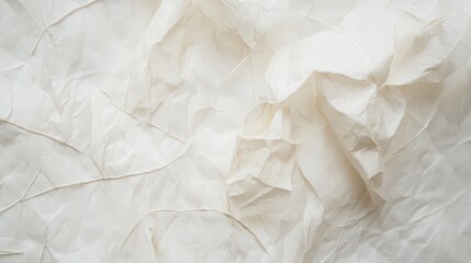 Obraz premium Textural Abstract: Delicate Wrinkled Tissue Paper with Subtle Shadows and Folds