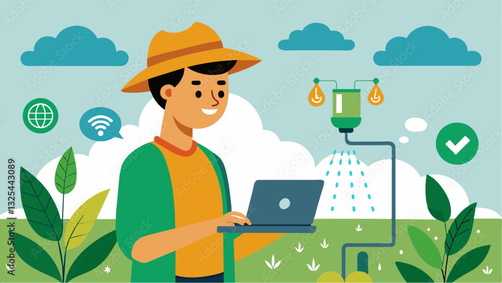 Poster with the help of aipowered simulation models farmers have access to precise irrigation recommendatio