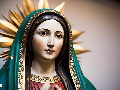 Celebration of image de la virgen de guadalupe basilica religious art spiritual environment close-up view cultural significance