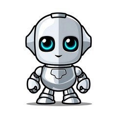 A cute robot mascot