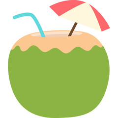Coconut Water Illustration