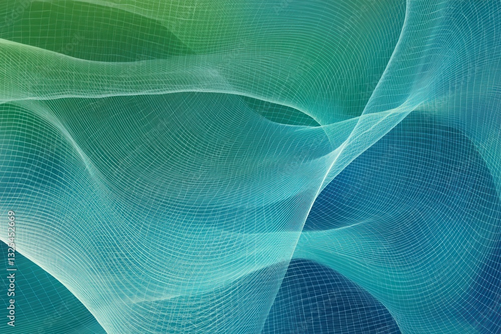 Poster dynamic trend lines create a compelling backdrop for political and economic analysis in cool blue an