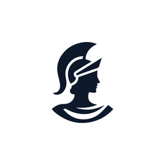Beautiful athena lady logo
